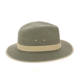 Chapeau Traveller Auckland Coton Kaki & Noisette - Traclet
