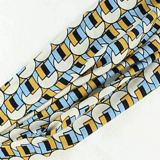 Nœud Turban Motif Rétro Multicolore