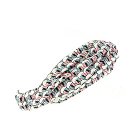 Women's Pink & Blue Turban Knot