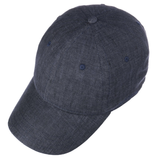 Dark Gray Linen Baseball Cap Fountain - Stetson