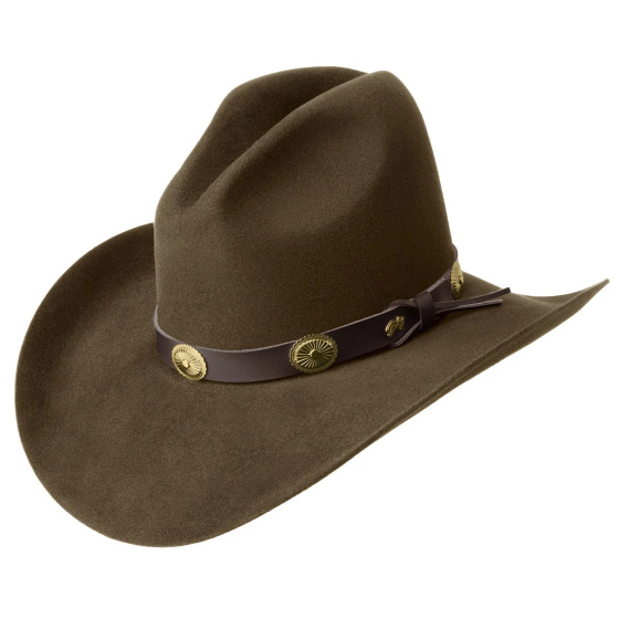 Chapeau Cowboy Tombstone 2X Feutre Marron - Bailey