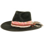 copy of Bushwick Traveller Hat Wool & Leather Black - American Hat Makers