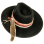copy of Bushwick Traveller Hat Wool & Leather Black - American Hat Makers