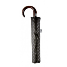Men's Medium Folding Umbrella Black - Piganiol