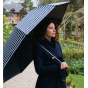 Automatic Folding Golf Umbrella Sailor Stripe UPF 50+ - Piganiol