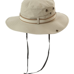 Beige Cotton Traveller Bucket Hat UPF 50+ - Traclet