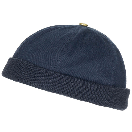 Wexham Navy Cotton Docker Cap - Traclet