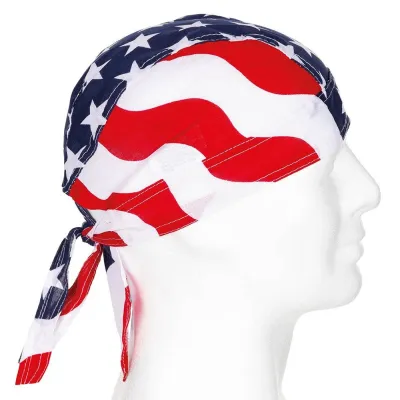 American Flag Long Cotton Bandana Reference: 22125| Chapellerie Traclet