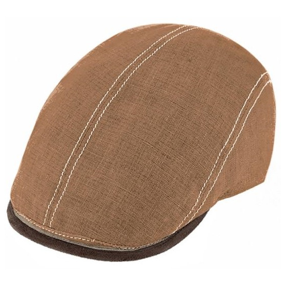 Casquette Bombée Giovanni lin Camel - Traclet