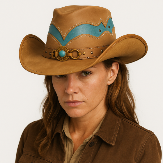 Chapeau Western Cuir Cascade Range - Bullhide