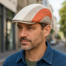 Detroit Linen UPF50+ Flat Cap - Göttmann