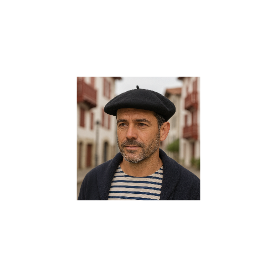 Beret Basque Elosegui Basica Noir - made in Pays Basque Beret Basque Elosegui Basica Noir - made in Pays Basque