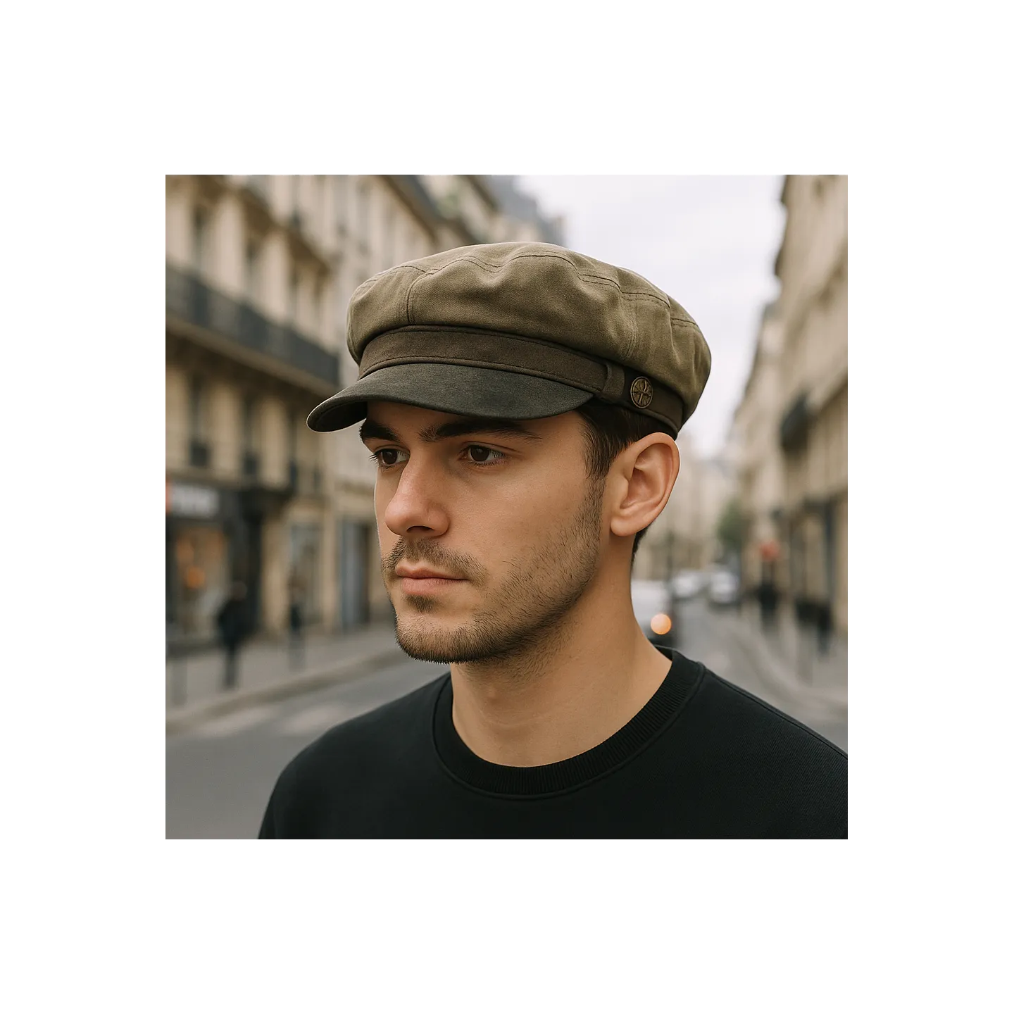 Casquette Gavroche Marlon Coton Taupe - Aussie Apparel