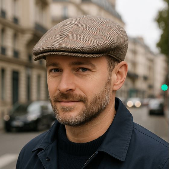 Piemonte Flat Cap Cotton Beige - Traclet