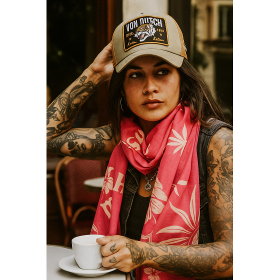 Chèche Tiki Surf Rose - Von Dutch