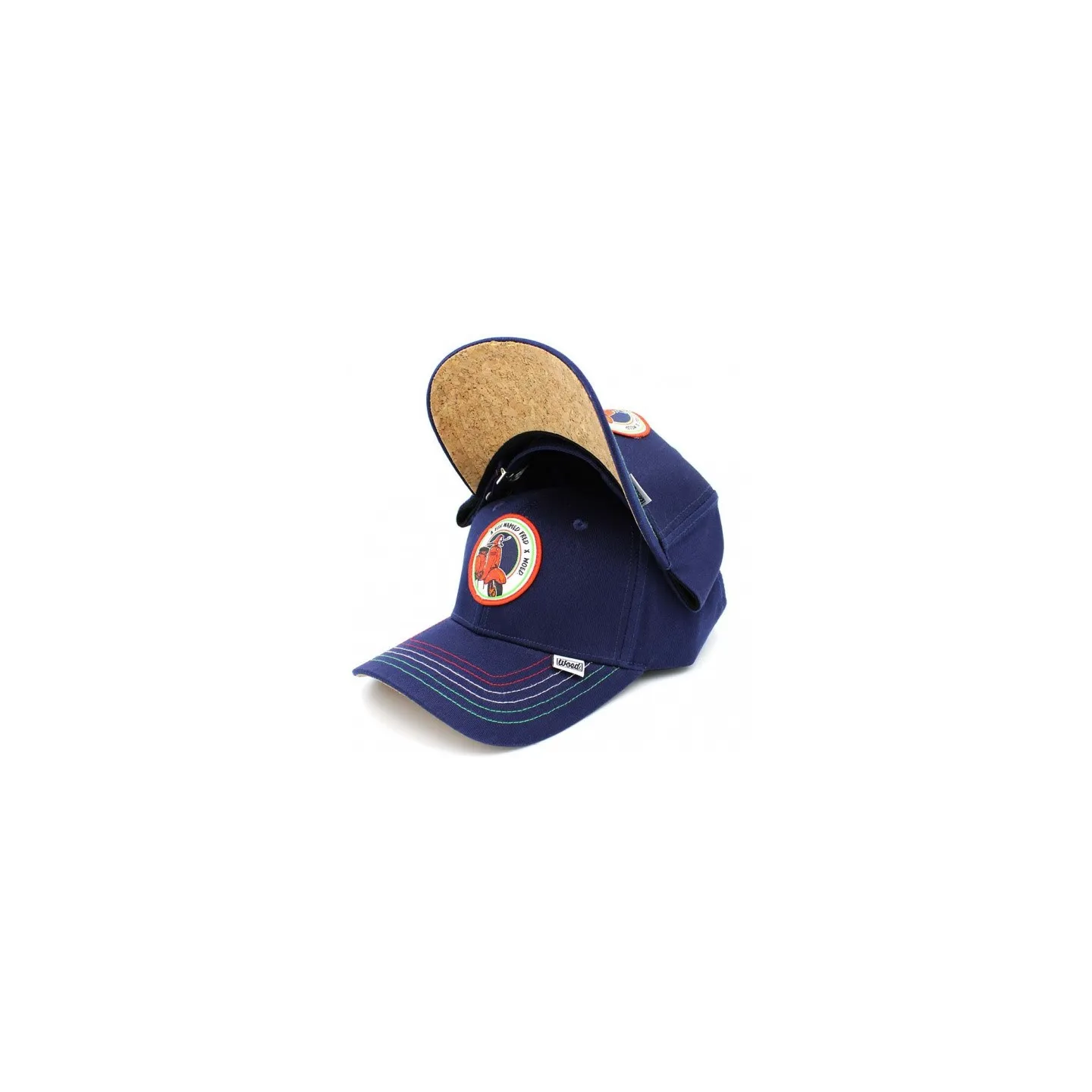 Navy Cotton Scooter Baseball Cap - Woed Reference: 18143| Traclet Hat Shop