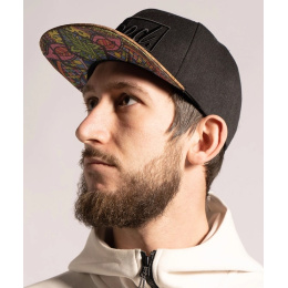 Black Minka Snapback Cap - Woed