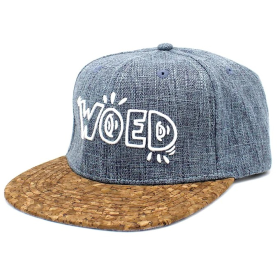 Blue/Gray Skull Snapback Cap - Woed