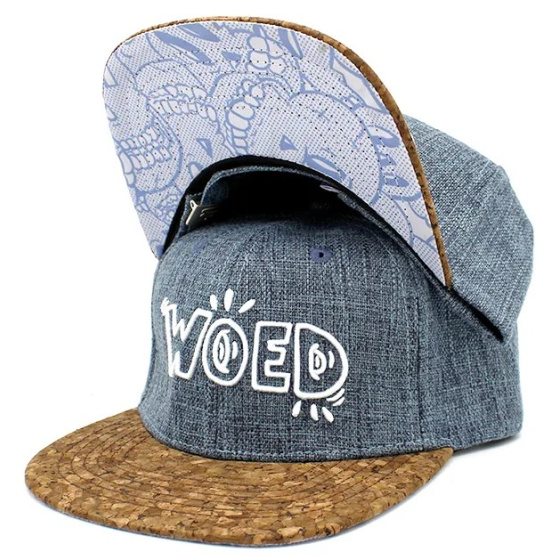 Casquette Snapback Crânes Bleu/Gris - Woed Casquette Snapback Crânes Bleu/Gris - Woed
