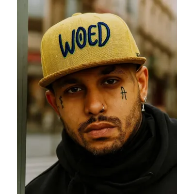 Ilustronauta Mustard Yellow Snapback Cap - Woed Reference: 22176| Traclet Hat Shop