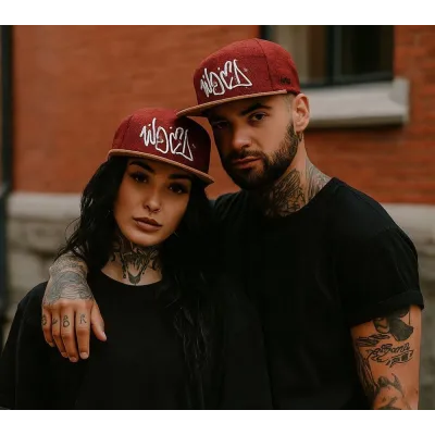 Casquette Snapback Graffiti Bordeaux - Woed