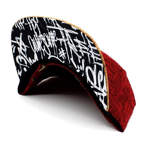 Casquette Snapback Graffiti Bordeaux - Woed