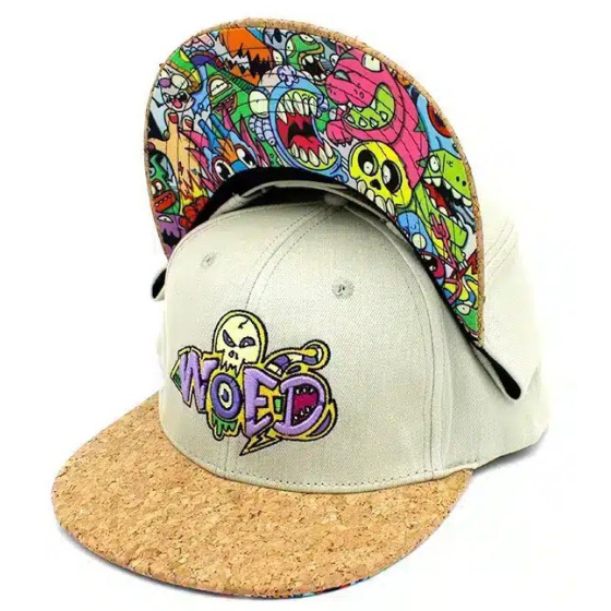 Casquette Snapback Pixel Kaiju Denim Grise - Woed Casquette Snapback Pixel Kaiju Denim Grise - Woed