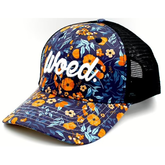 Baseball Trucker Fishing Cap - Woed