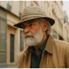 Chapeau Safari Peaugres Coton Beige & Marron - Traclet