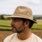 Organic Cotton Virginia Traveller Hat Dark Beige UPF 40+ - Stetson