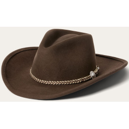 Seneca Buffalo 3X Brown Felt Cowboy Hat - Stetson