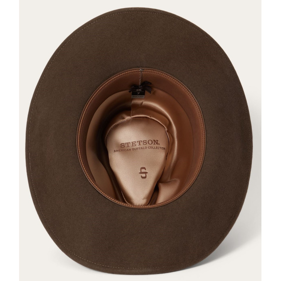 Chapeau Cowboy Seneca Buffalo 3 X Feutre Marron - Stetson