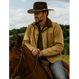 Chapeau Cowboy Seneca Buffalo 3 X Feutre Marron - Stetson