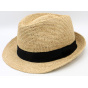 Natural Raphia Sylvain Trilby Hat - Traclet
