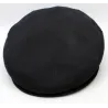 casquette plate nera, casquette plate homme, casquette nera traclet, casquette élégante, casquette laine, casquette classique, c