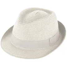 Chapeau Trilby Paille Papier Nature - Traclet