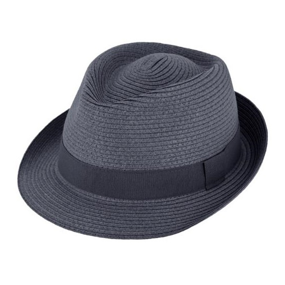 copy of Pine Green Paper Straw Trilby Hat - Traclet