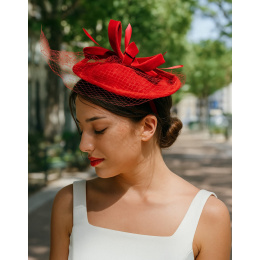copy of EDY Paradis White or Ecru Ceremony Hat