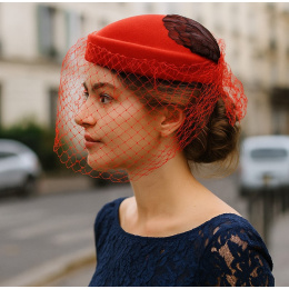 Chapeau Elégance Rouge - Fabrication Française