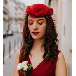 Elegant Ceremony or Cabaret Hat