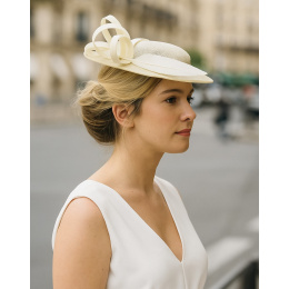 Audrey Ceremony Hat With Clip - Traclet