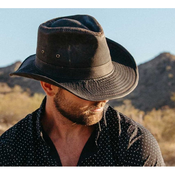Brown Gilo Cotton Traveller Hat - Traclet