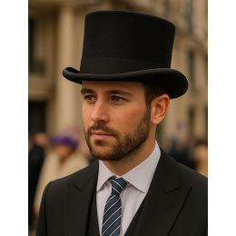 Chapeau Haut De Forme Amerigo Noir - Traclet