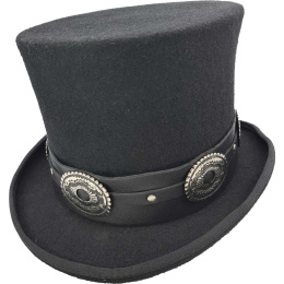 copy of Black Wool Felt Top Hat - Guerra