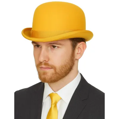 Yellow Wool Felt Bowler Hat - Traclet Reference: 22223 Traclet Hatters
