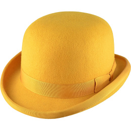 copy of Red Hermes Wool Felt Bowler Hat - Traclet