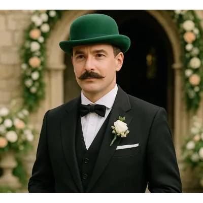 Chapeau Melon Feutre Laine Vert Emeraude - Traclet