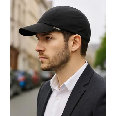 Black Gore-Tex Baseball Cap - Göttmann Reference: 22231| Chapellerie Traclet