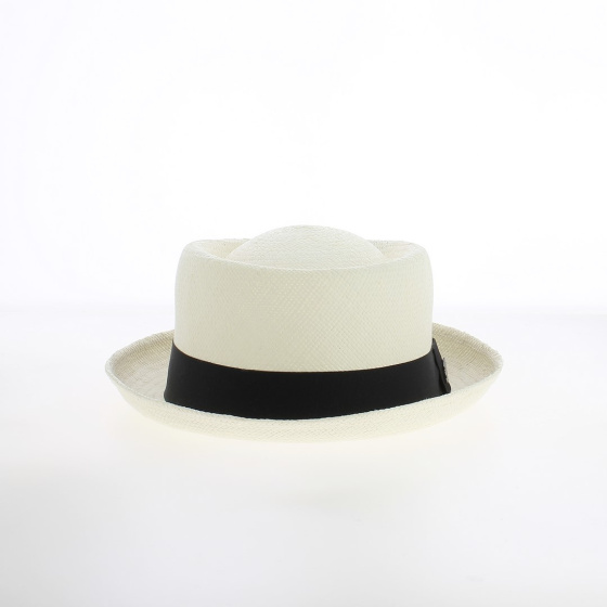 White Panama Porkpie Hat - Traclet