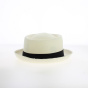 Chapeau Porkpie Panama Blanc - Traclet